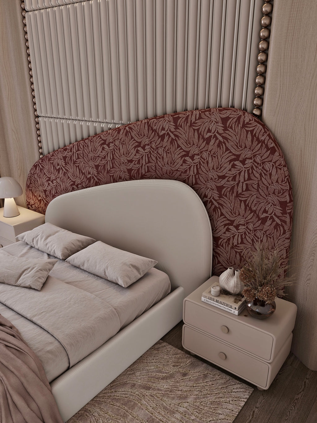 The Aveline Bed — Luxury Designer Upholstered Bed
