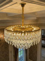 The Wisterelle Chandelier — Luxury Tiered Crystal Drum Chandelier