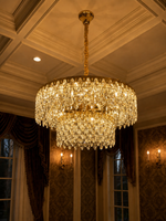 The Wisterelle Chandelier — Luxury Tiered Crystal Drum Chandelier