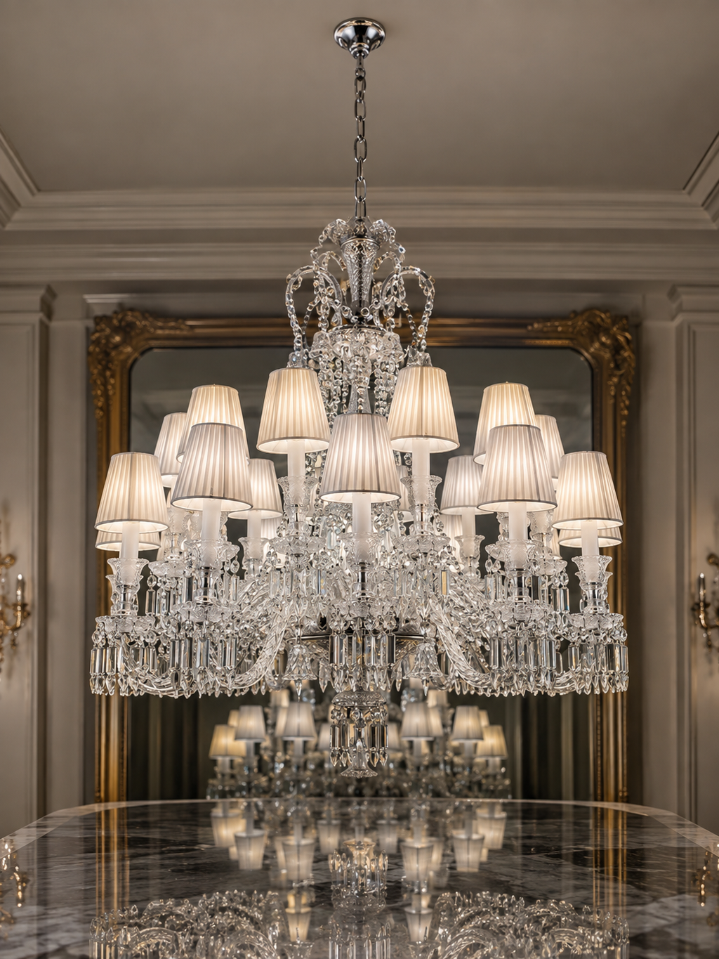 The Clarivelle Chandelier — Luxury Crystal Shade Chandelier