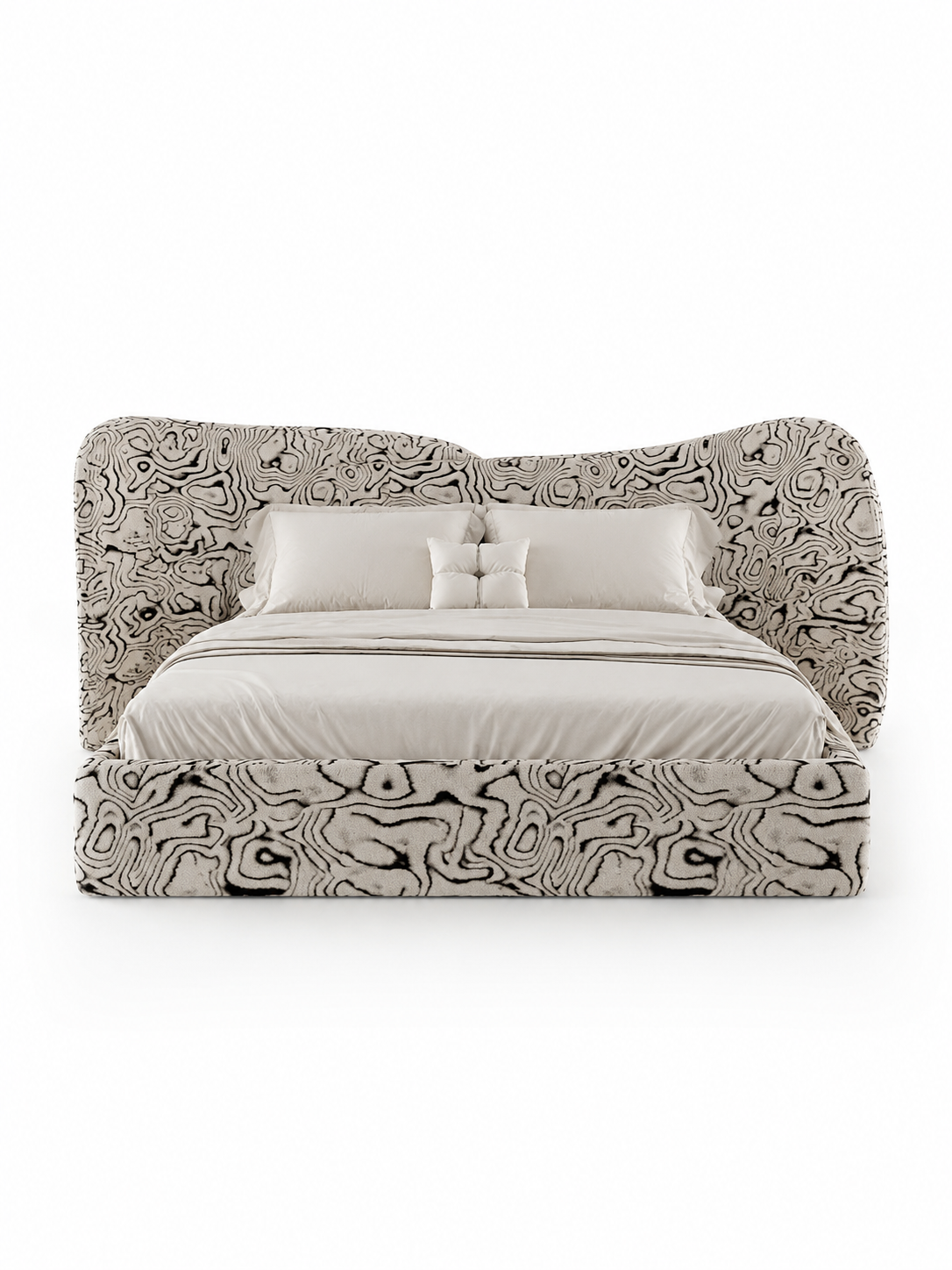 The Gravessa Bed — Luxury Artistic Upholstered Bed