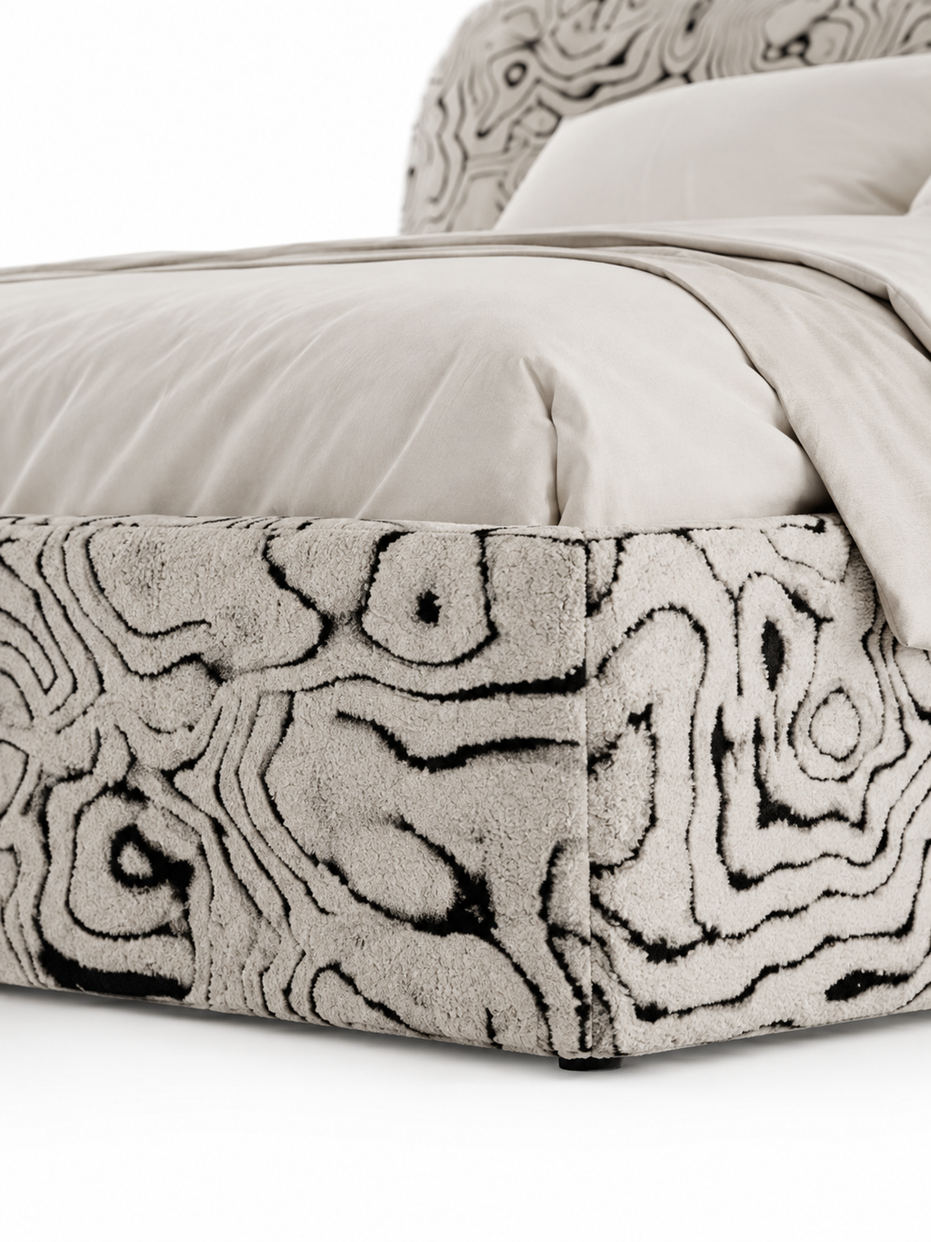 The Gravessa Bed — Luxury Artistic Upholstered Bed