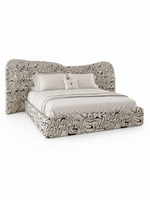The Gravessa Bed — Luxury Artistic Upholstered Bed