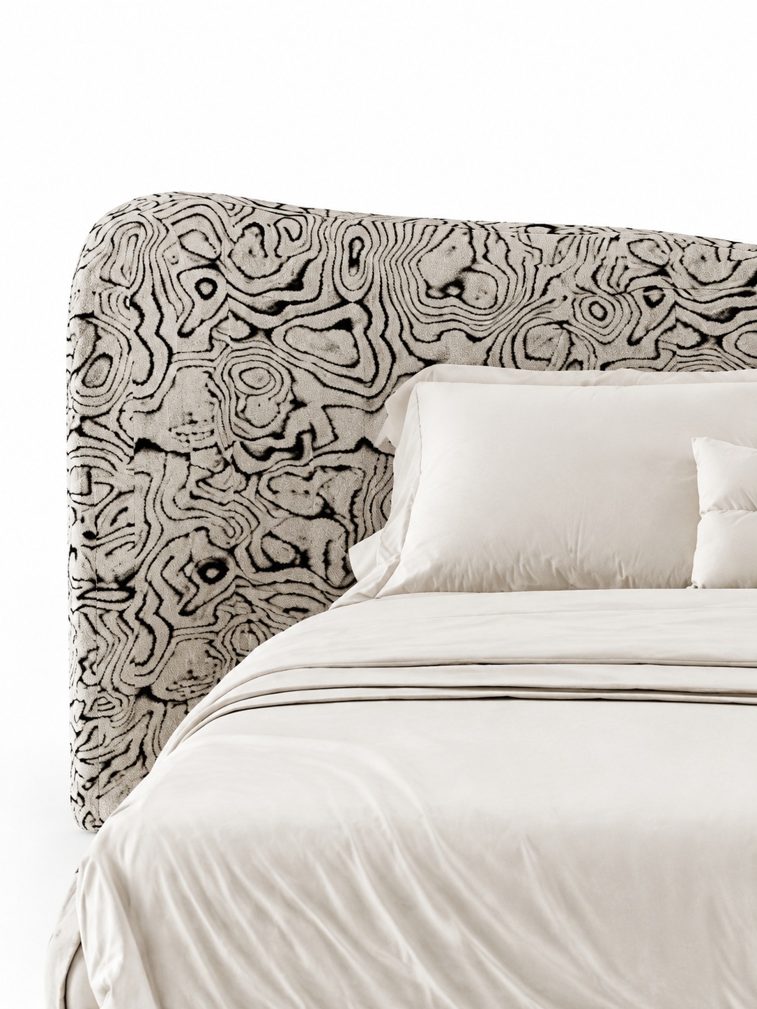 The Gravessa Bed — Luxury Artistic Upholstered Bed