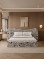 The Gravessa Bed — Luxury Artistic Upholstered Bed