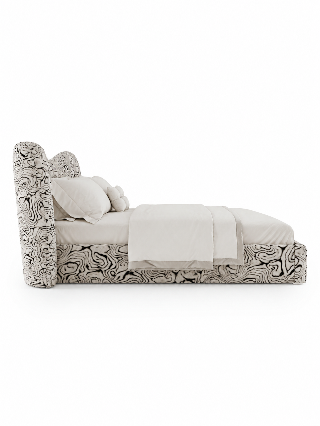 The Gravessa Bed — Luxury Artistic Upholstered Bed