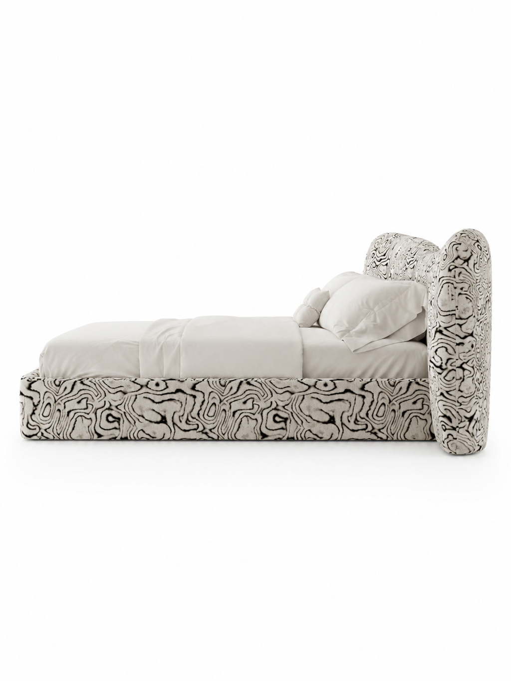 The Gravessa Bed — Luxury Artistic Upholstered Bed